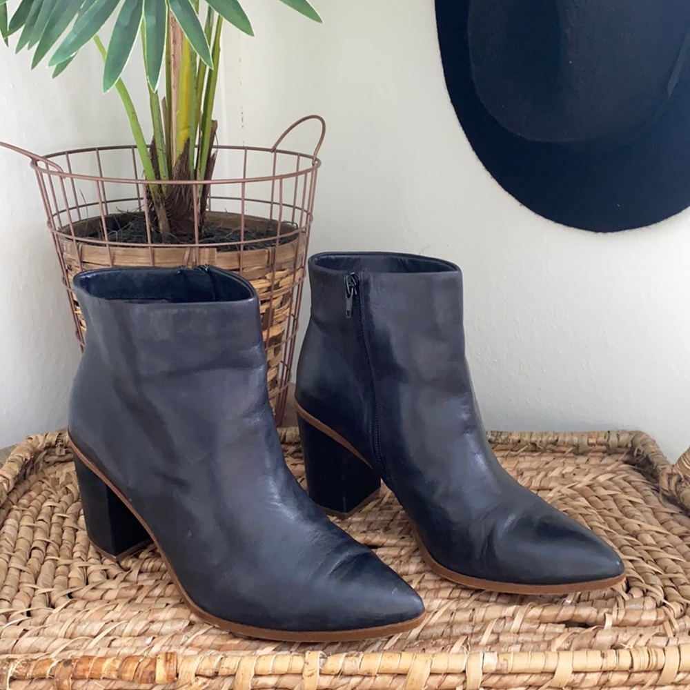 ❌SOLD❌1. State Black Booties 8.5